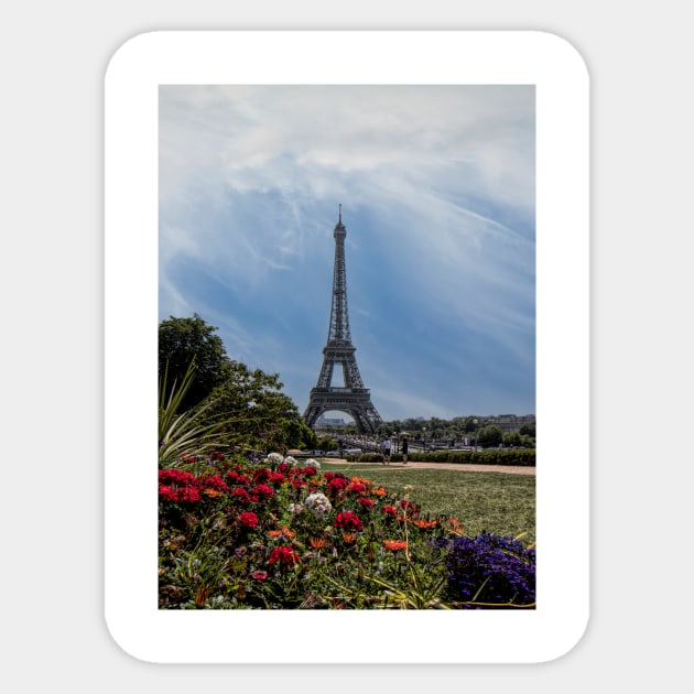 Eiffel Tower in Spring Sticker by Memories4you